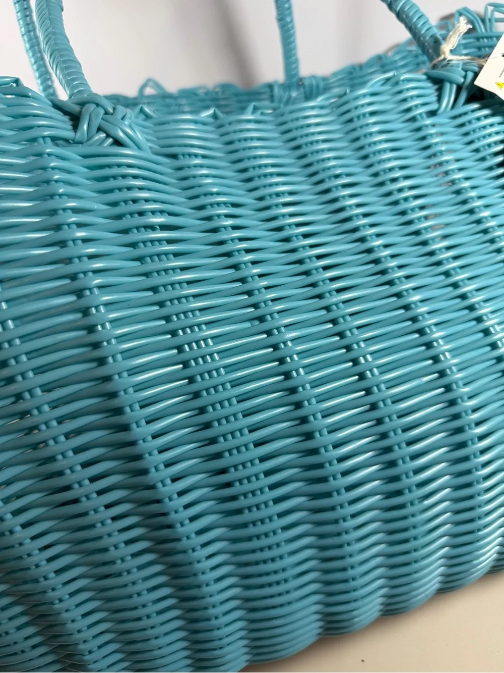 Source Unknown Turquoise Woven Beach Tote